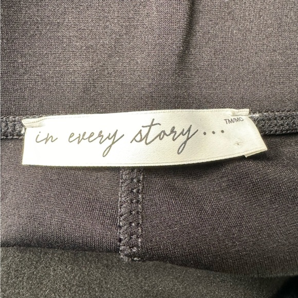 Pennington's In Every Story Black Faux Panel Front Leggings Size 4x - Picture 7 of 9